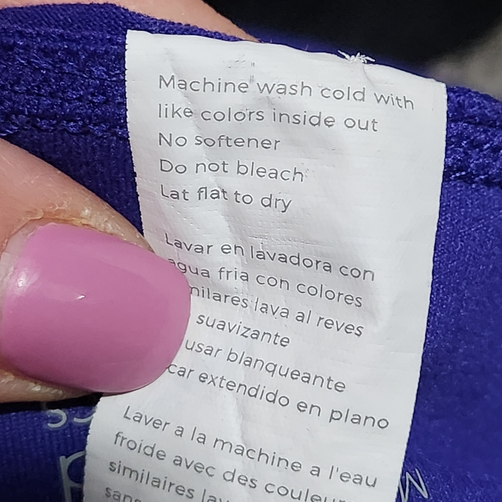 FABLETICS Define Powerhold Womens Medium Purple High Waist 7/8 Leggings Workout - Picture 13 of 16
